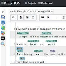 Inception NLP tagger